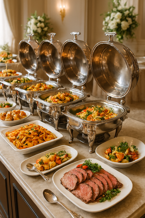 catering buffet wedding table