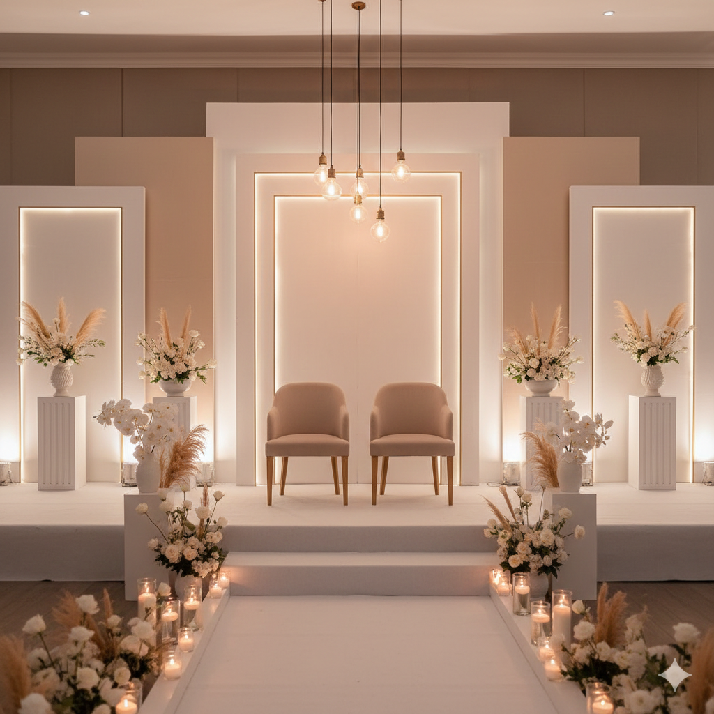 pelaminan minimalis elegan jakarta